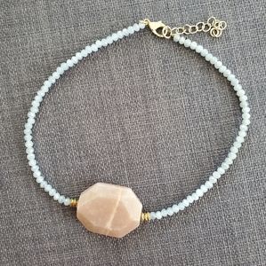 Rose Quartz Crystal Choker